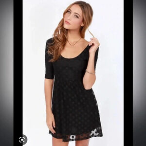 VOLCOM LET IT ROLL POLKA DOT DRESS